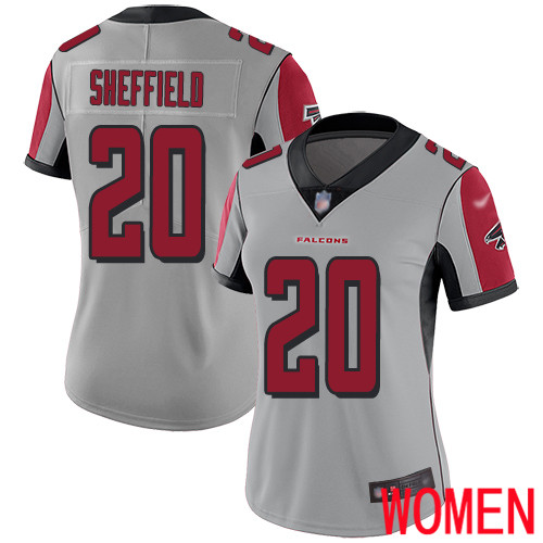 Atlanta Falcons Limited Silver Women Kendall Sheffield Jersey NFL Football #20 Inverted Legend